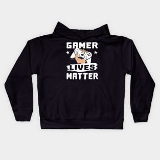 Gamer Lives Matter Gaming Quote Kids Hoodie